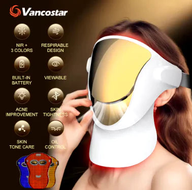 LED Color Light Charging Visual Facial Mask